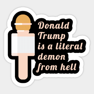 Literal Demon From Hell (dark) Sticker